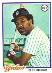 1978 Topps Baseball Cards      309     Cliff Johnson